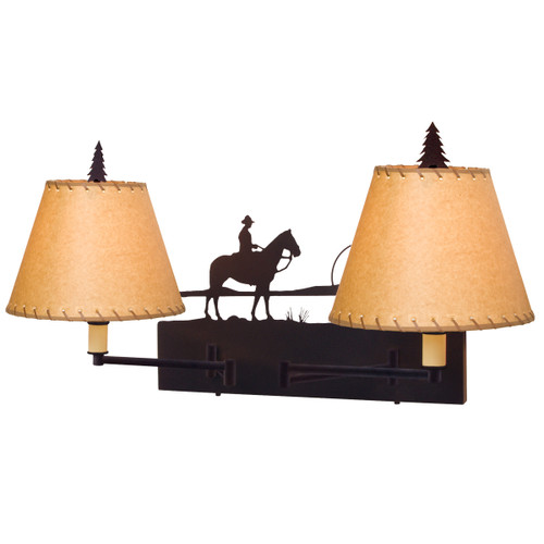 Cowboy at Sunset Double Swing Arm Light