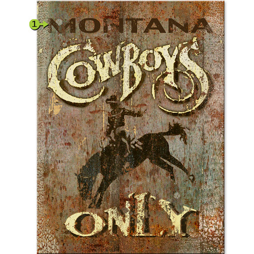 Cowboys Only Personalized Sign - 23 x 31