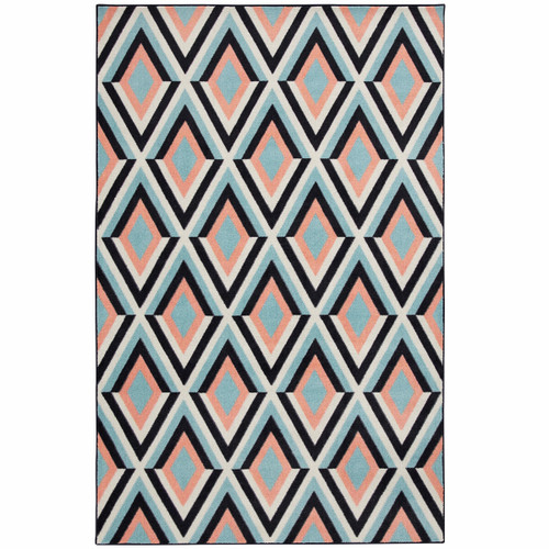 3-D Diamond Rug - 5 x 8