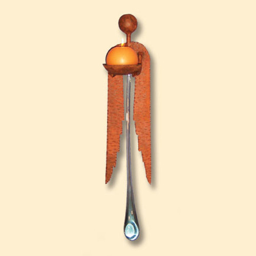 Iron Angel Giant Wall Candle Holder with 20 Inch Tear Drop