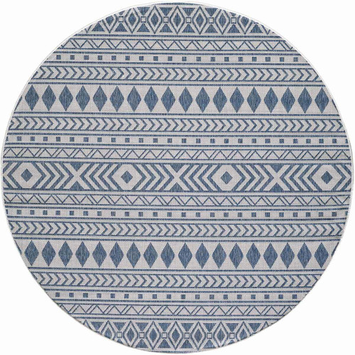 Blue Canyon Indoor/Outdoor Rug - 8 Ft. Round