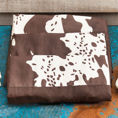 Chocolate Cowhide Sheet Set - Twin