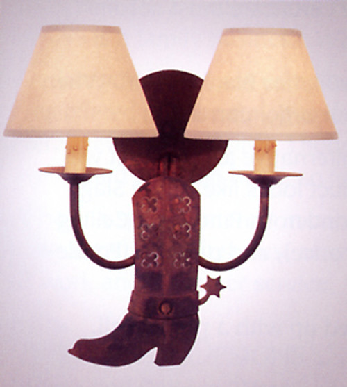 Cowboy Boot Double Wall Sconce