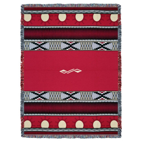 Concho Springs Red Tapestry Throw