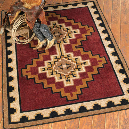 Council Fire Southwestern Rug - 4 x 5