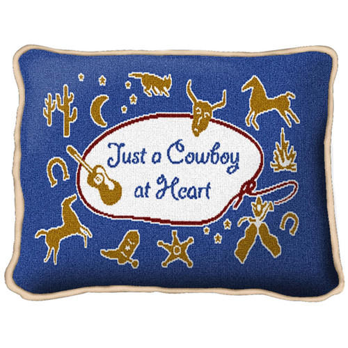 Cowboy at Heart Pillow Cover