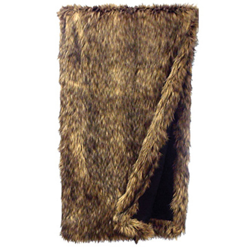 Coyote Faux Fur Throw