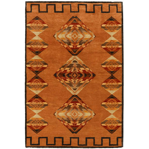 Desert Diamond Terra Cotta Rug - 4 x 6