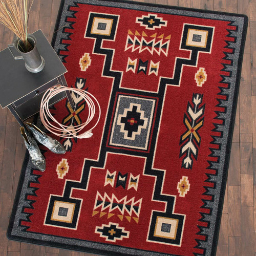 Firestorm Southwestern Rug - 3 x 4