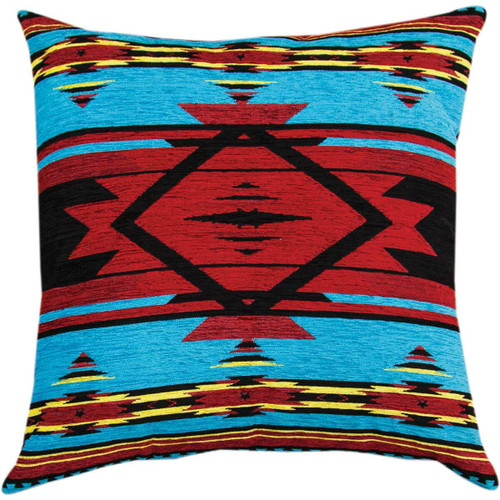 Flame Bright Tapestry Chenille Pillow - 20 x 20
