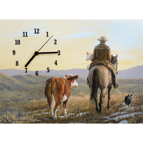 Just in Time Wrapped Canvas Clock