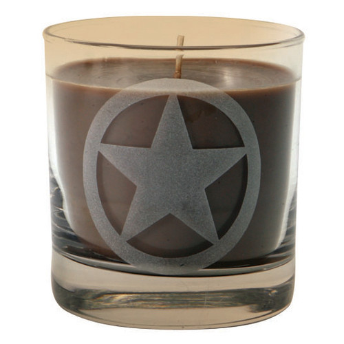 Lone Star Etched Tumbler Candle