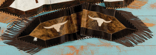 Longhorn Cowhide Table Runner - OVERSTOCK