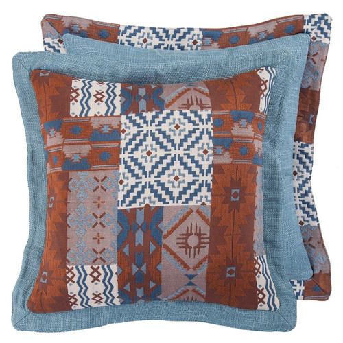 Old Dominion Reversible Patchwork Linen Pillow