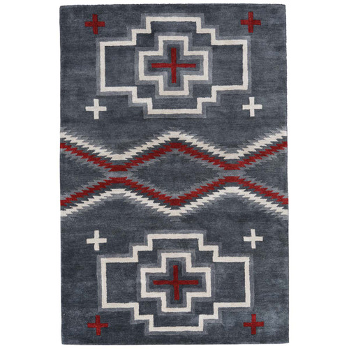 San Miguel Grey Rug - 4 x 6