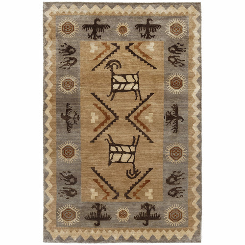 Sandy Petroglyphs Rug - 8 x 10