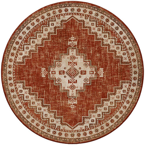 Sedona Nights Red Rock Rug - 8 Ft. Round