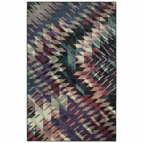 Shards Plum Rug - 5 x 8 - OUT OF STOCK UNTIL 05/29/2024