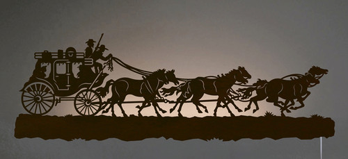 Stage Coach Back Lit Wall Art