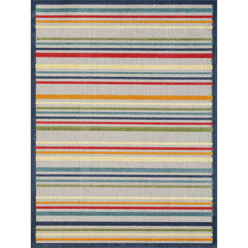 Sun Valley Stripes Indoor/Outdoor Rug - 8 x 11