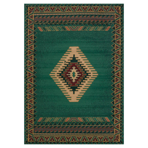 Tucson Green Rug - 4 x 5