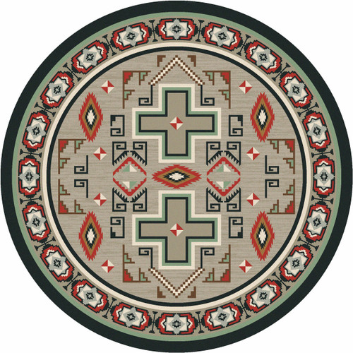 Twin Buttes Rug - 8 Ft. Round