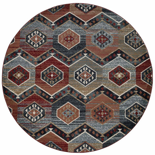 Wasatch Red Rug - 8 Ft. Round