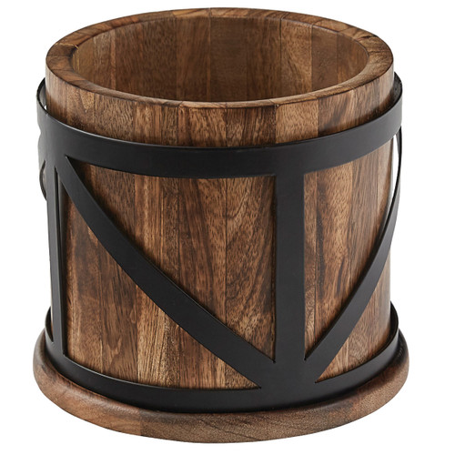 Wood & Metal Utensil Crock