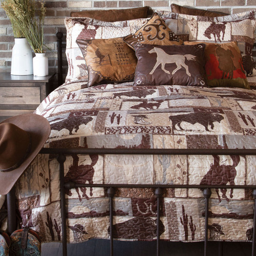 Western Ranch Quilt Bed Set - Queen