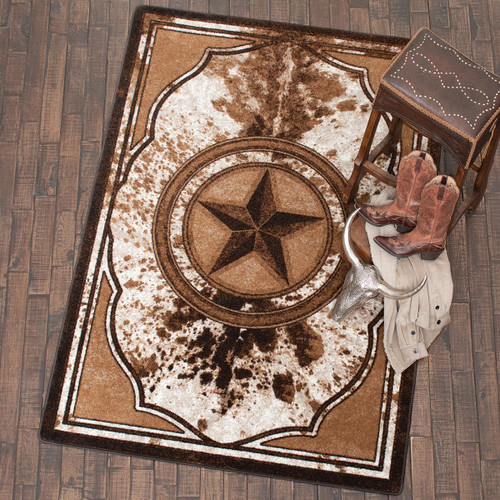 Lone Star Cowhide Rug - 8 x 11