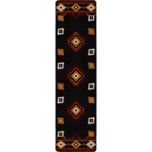 Diamond Creek Black & Tan Rug - 2 x 8