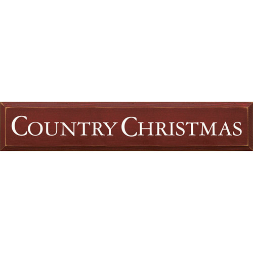 Country Christmas Wood Sign
