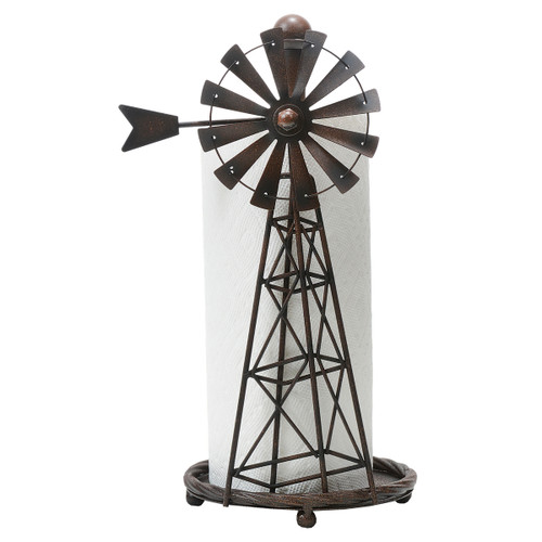 Metal Windmill Paper Towel Holder