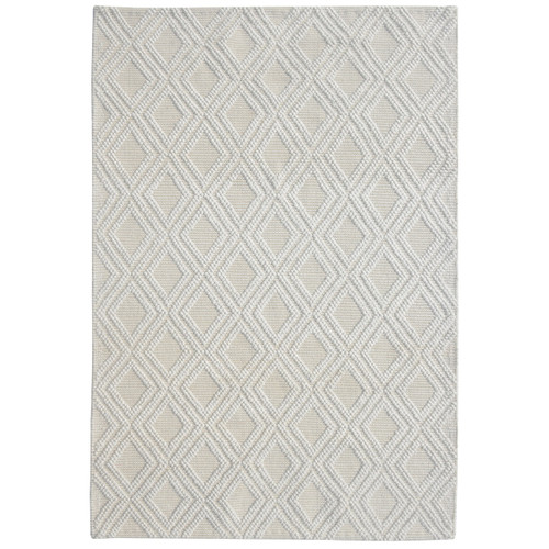 Ivory Diamonds Rug - 6 x 9