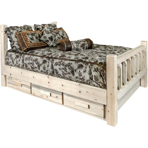 Denver Bed with Storage - Twin - Lacquered