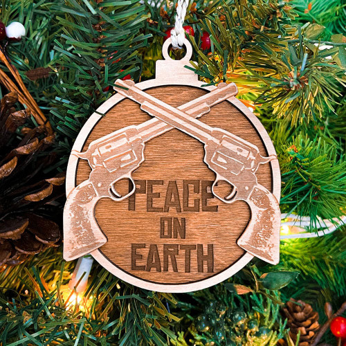 Pistol Peace Ornament