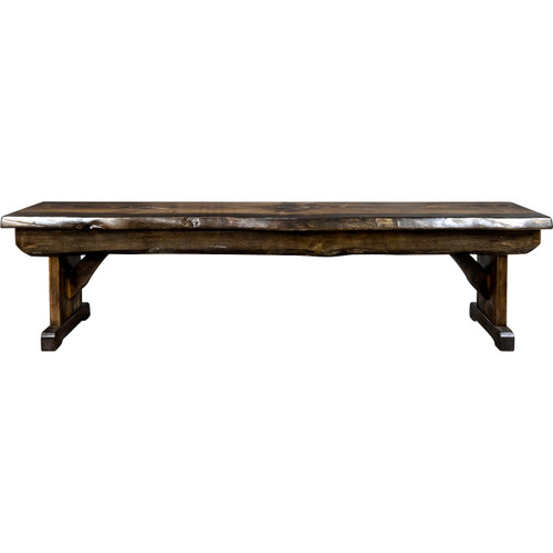 Lima Live Edge 6 Foot Wooden Bench