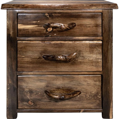 Lima Live Edge 3 Drawer Chest - Provincial Stain