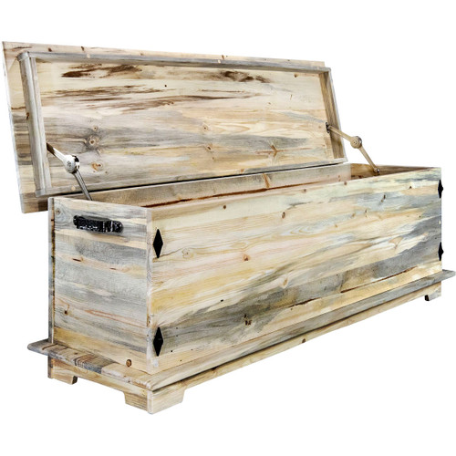 Lima Sawn 5 Foot Blanket Chest - Clear Lacquer