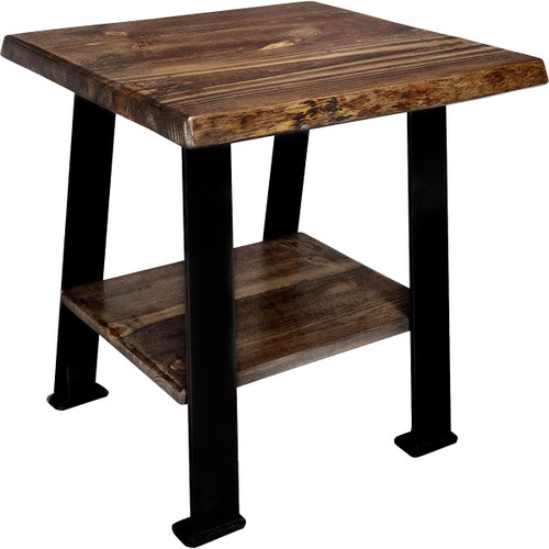 Lima End Table with Shelf - Provincial Stain