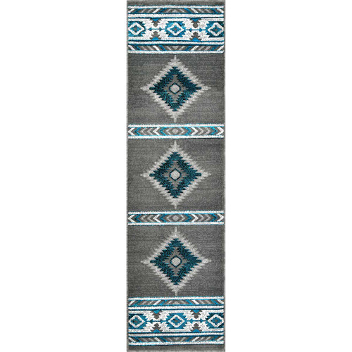 Hacienda Graphite Rug - 2 x 7