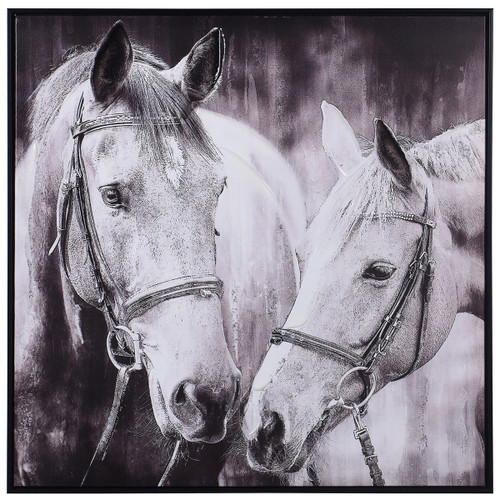 Horseplay Framed Canvas