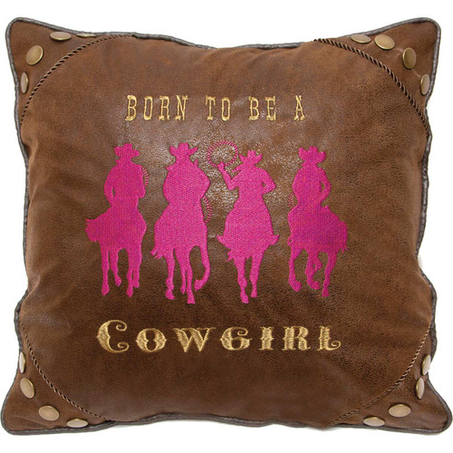 Born to Be a Cowgirl Pillow