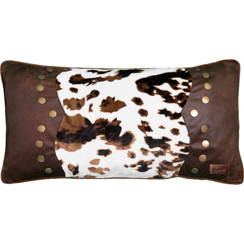 Wrangler Cowhide Accent Pillow