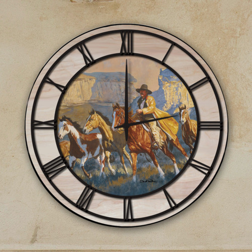 Cowboy Morning Wall Clock