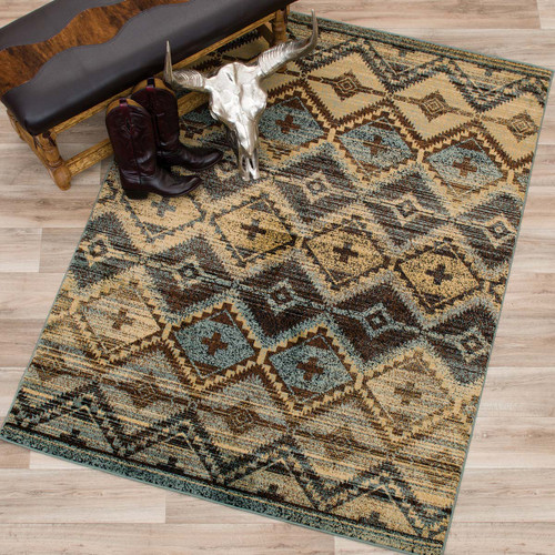 Diamond Cross Rug - 5 x 7