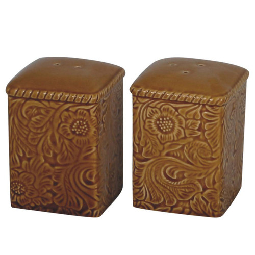 Savannah Ceramic Salt & Pepper Shakers - Mustard