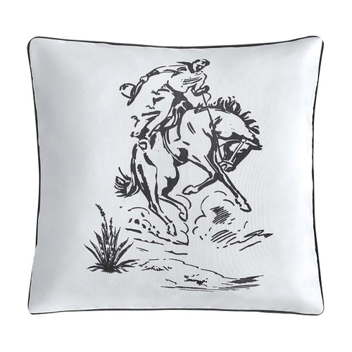 Bronco Bliss Rustic Ranch Pillow