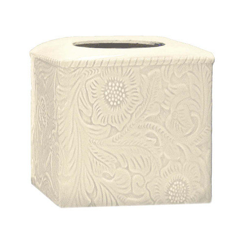 Savannah Ceramic Tissue Cover - Cream