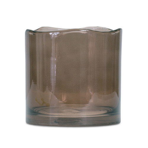 Black Sea Glass Vase - Short